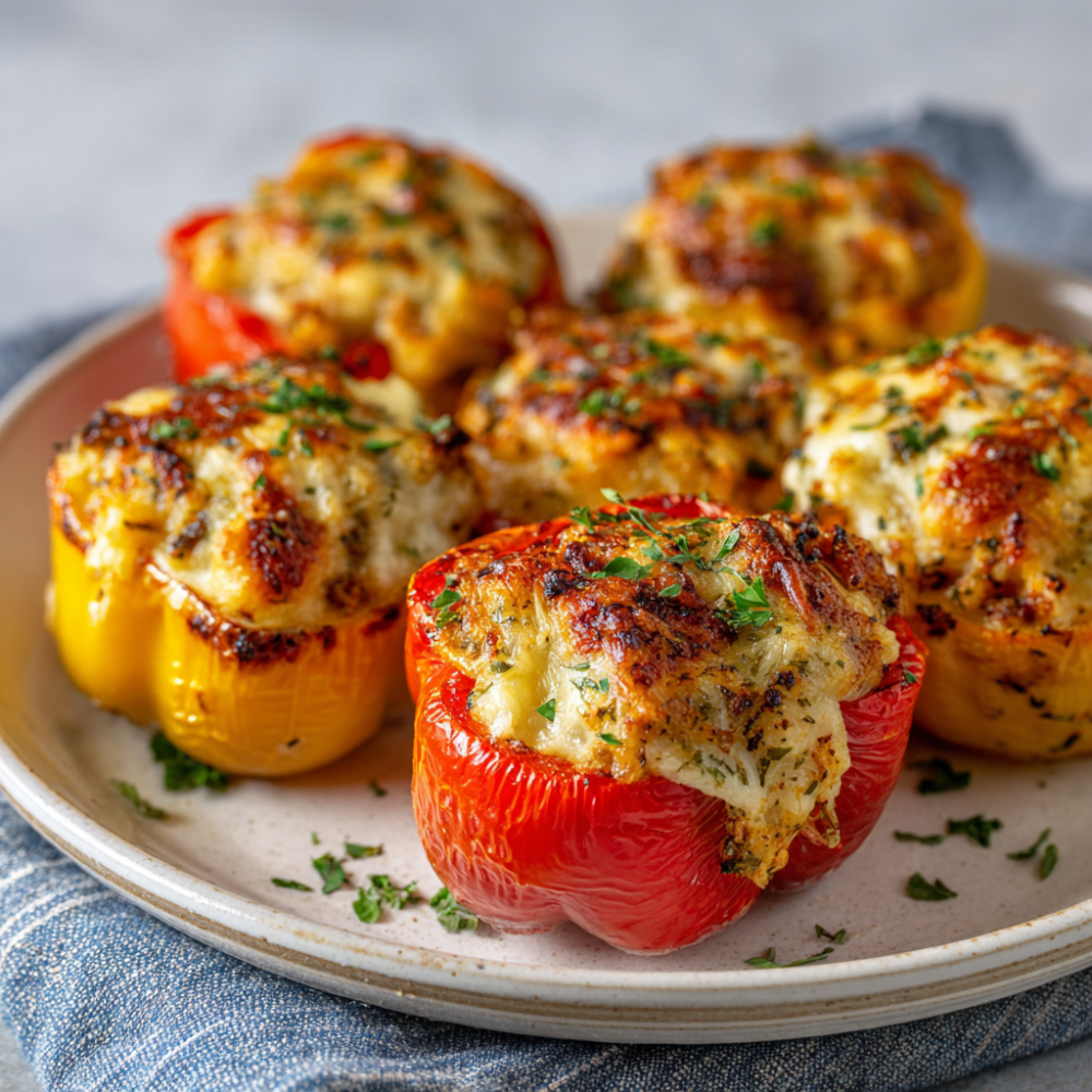 Air Fryer Stuffed Bell Pepper Cups