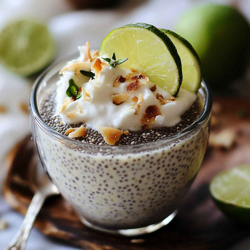 Easy Coconut Lime Chia Pudding
