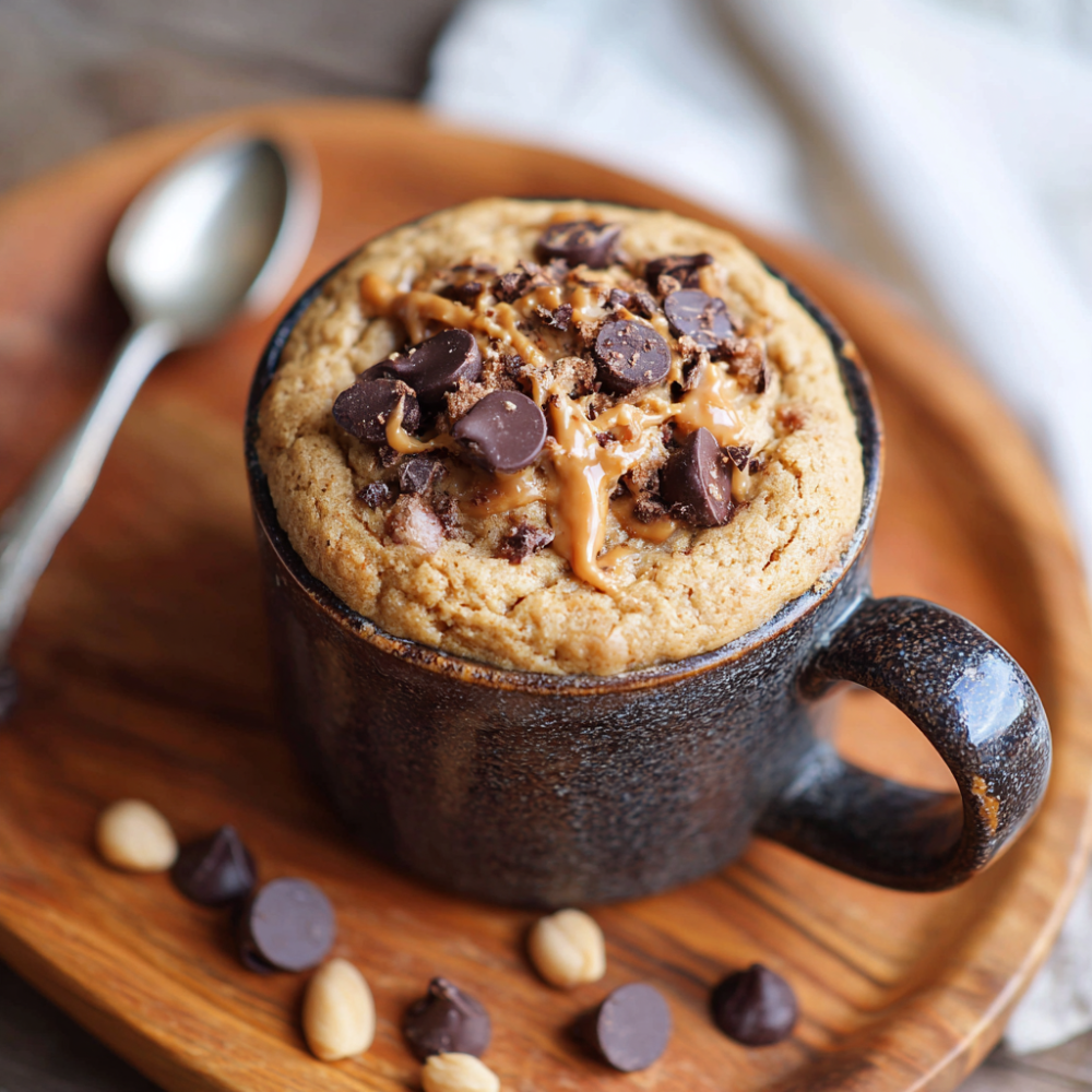 Easy Low-FODMAP Peanut Butter Mug Muffin (High-Protein)