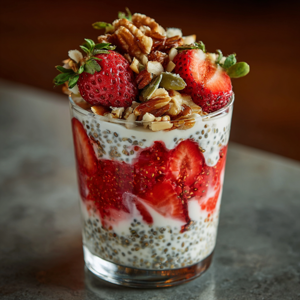 Easy Low-FODMAP Strawberry Chia Yogurt Parfait (Under 150 Calories!)