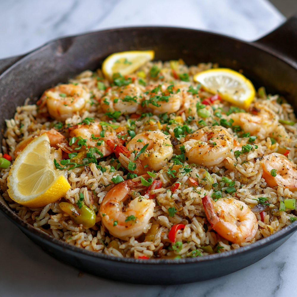 Quick Gluten-Free Seafood Rice Skillet (Seafood Paella Alternative)