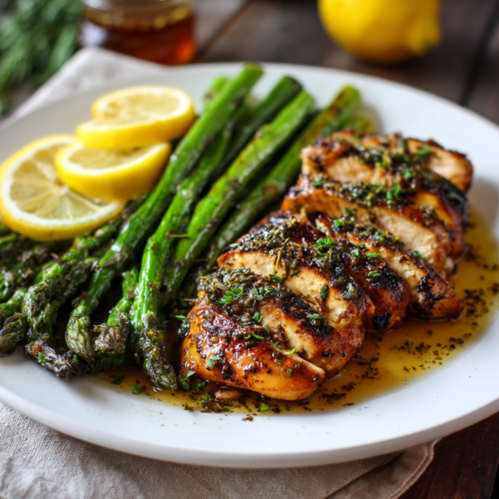 Lemon Herb Chicken & Asparagus: Gluten-Free Alternative