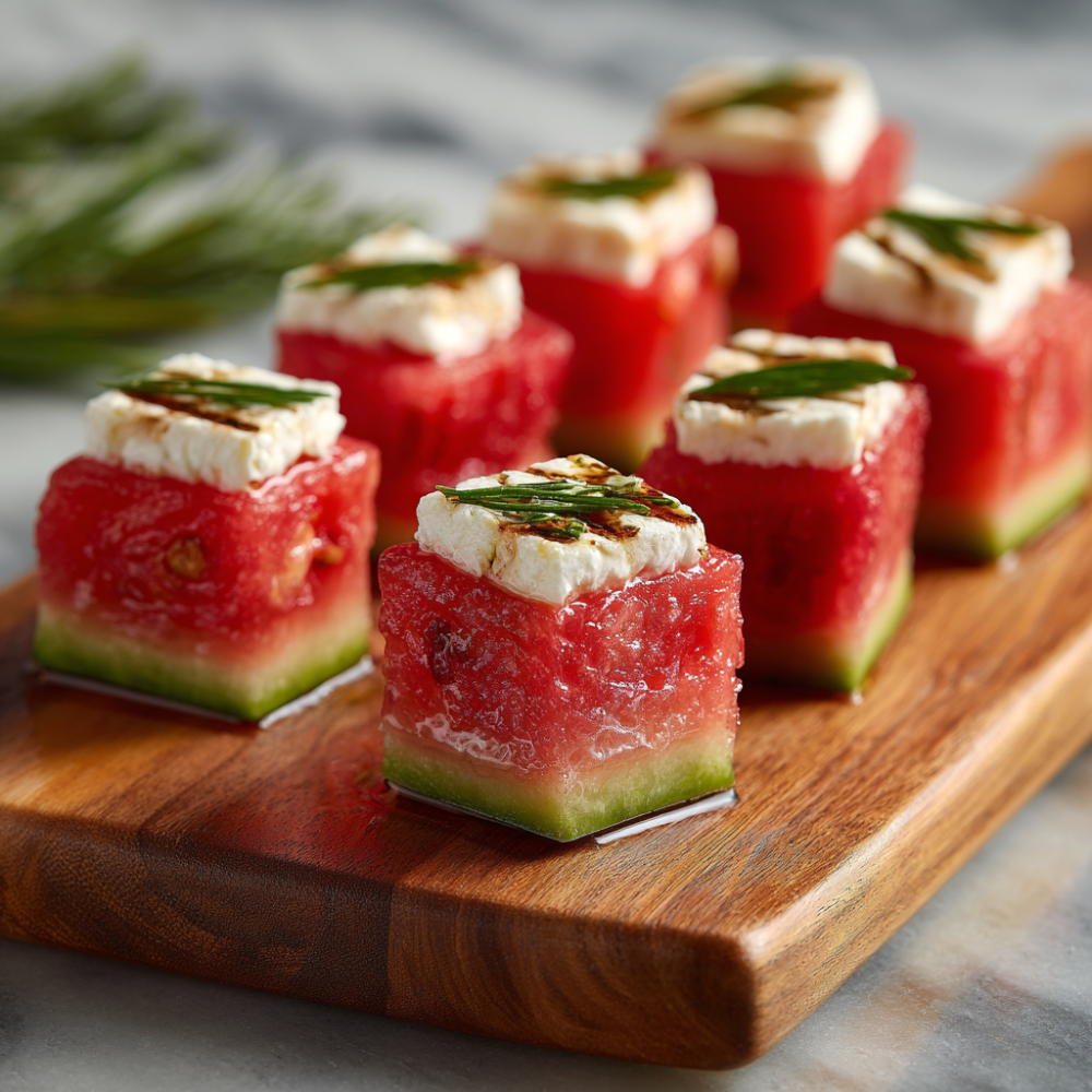 Watermelon Feta Bites: The Chill, No-Tomato Version of Caprese Salad