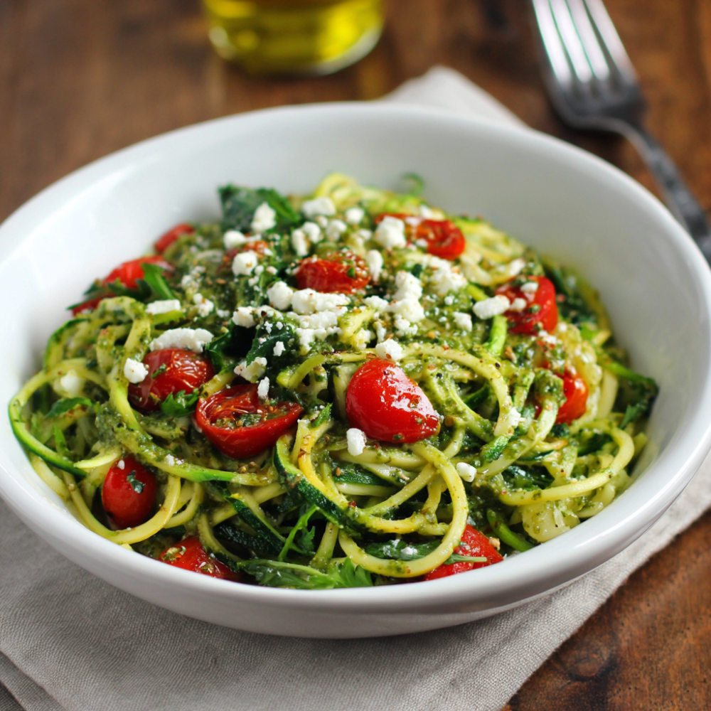 Fresh Pesto Zoodles: The Low-Carb Pasta Fix That Won’t Make You Miss the Noodles