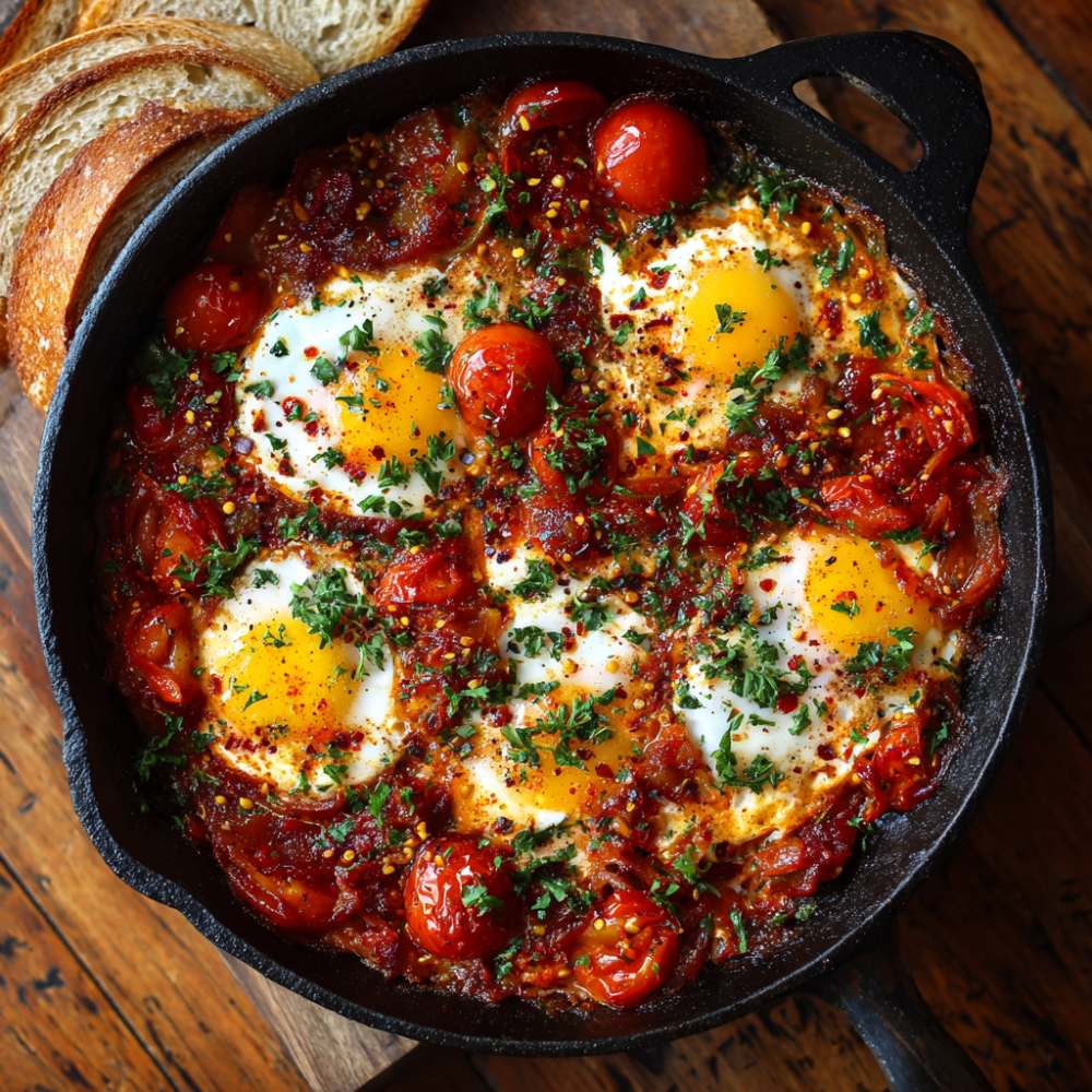 Spiced Tomato Egg Skillet