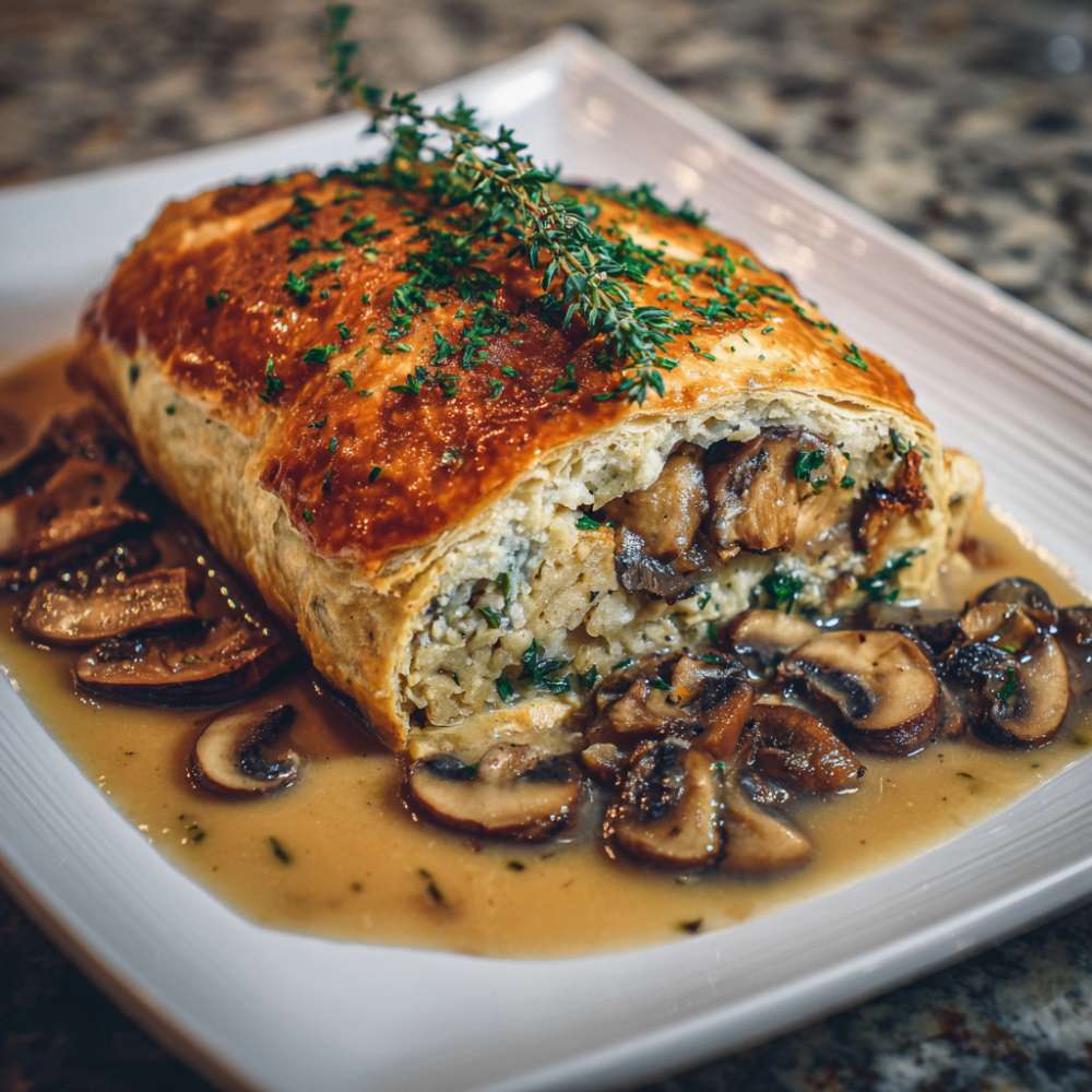 Keto Cauliflower & Mushroom Wellington