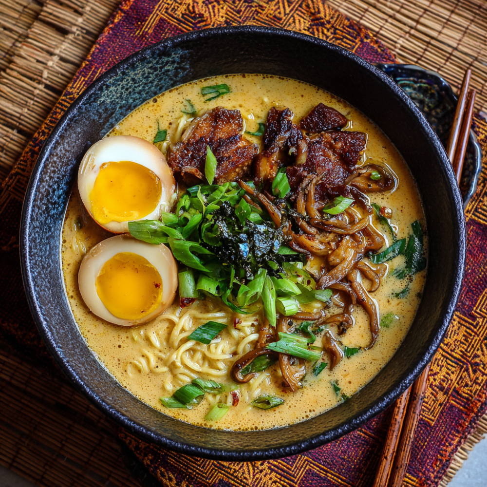 Keto Creamy Miso Ramen